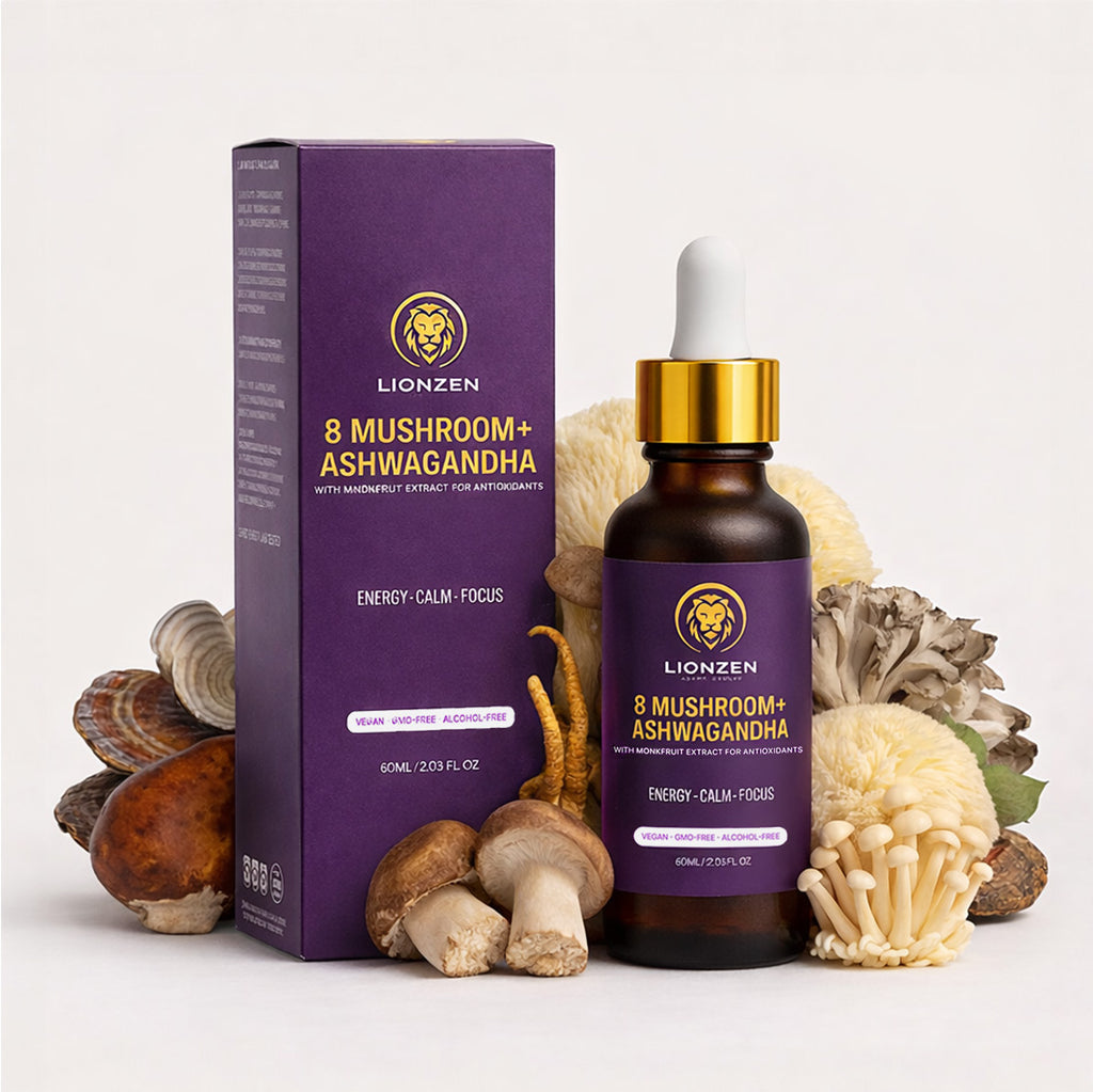 LionZen 8 Mushroom & Ashwagandha Tincture