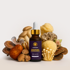 LionZen adaptogenic tincture featuring Ashwagandha, Cordyceps and Lions Mane to support focus, stress balance and performance