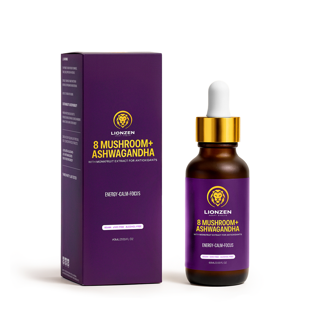 LionZen 8 Mushroom & Ashwagandha Tincture