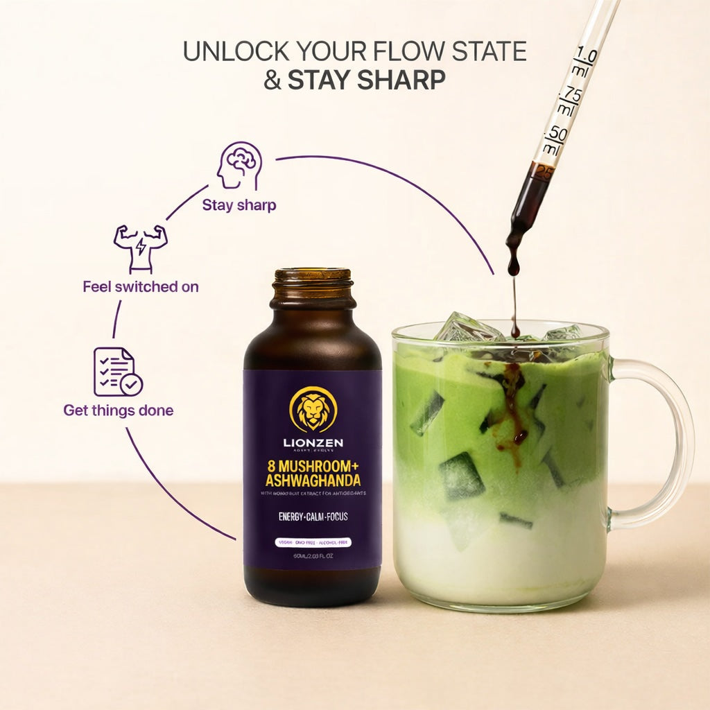 LionZen 8 Mushroom & Ashwagandha Tincture